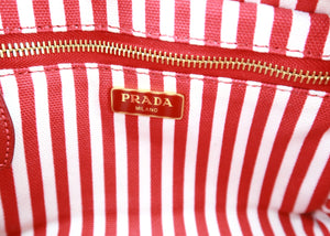 Prada Canapa Red Pouch