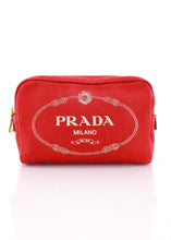 Load image into Gallery viewer, Prada Canapa Red Pouch