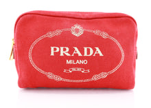 Load image into Gallery viewer, Prada Canapa Red Pouch