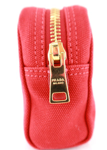 Prada Canapa Red Pouch