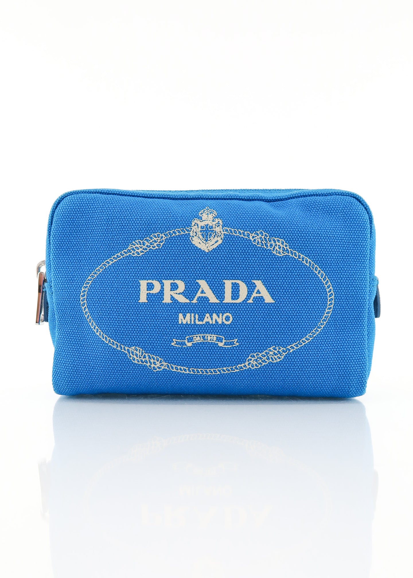 Prada Canapa Blue Pouch