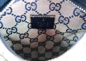 Gucci Monogram Web Double Pocket Belt Bumbag Navy