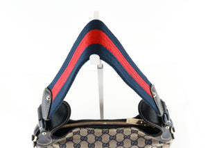 Gucci Monogram Canvas Horsebit Navy