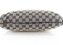 Load image into Gallery viewer, Gucci Monogram Canvas Horsebit Navy