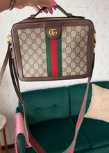 Load image into Gallery viewer, Gucci Supreme Canvas Square Ophidia Crossbody