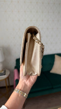 Load image into Gallery viewer, Chanel Lambskin Metallic Wallet on a Chain Gold