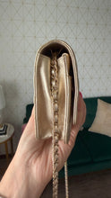 Load image into Gallery viewer, Chanel Lambskin Metallic Wallet on a Chain Gold