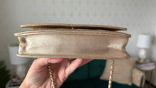 Load image into Gallery viewer, Chanel Lambskin Metallic Wallet on a Chain Gold