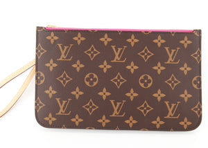 Louis Vuitton Monogram Neverfull Pochette Pink