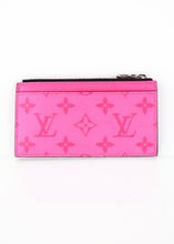 Load image into Gallery viewer, Louis Vuitton Taigarama Coin Card Holder Pink