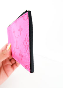 Louis Vuitton Taigarama Coin Card Holder Pink