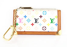 Load image into Gallery viewer, Louis Vuitton Multicolor Monogram Key Pouch White