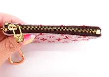 Load image into Gallery viewer, Louis Vuitton Monogram Mini Lin Key Pouch Red