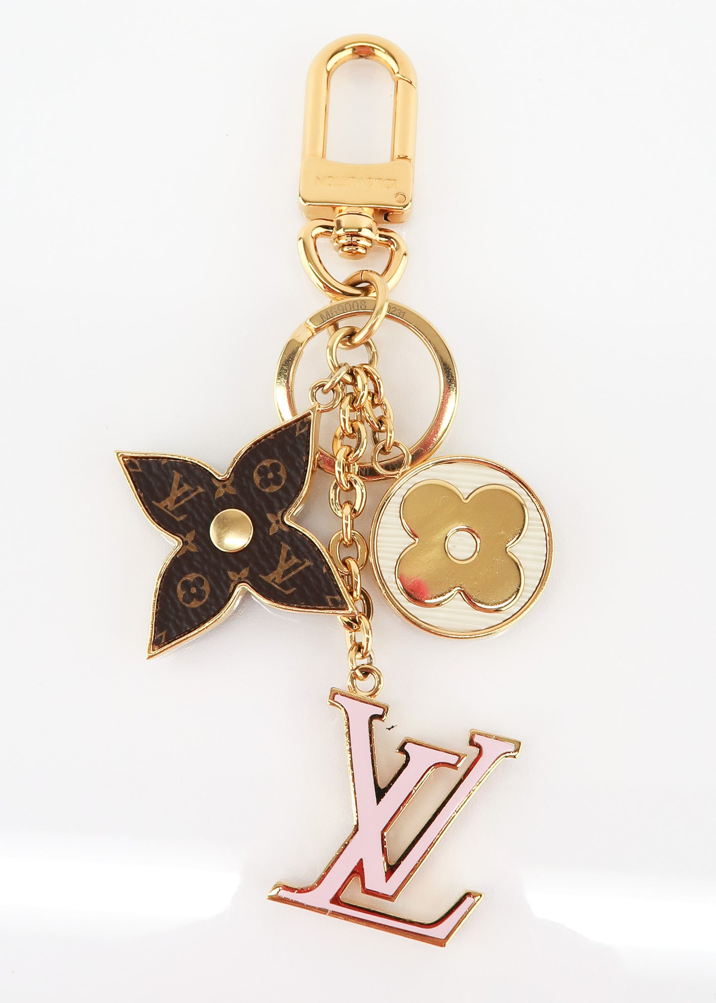 Louis Vuitton Spring Bloom Key Charm Pink