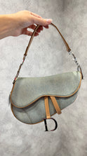 Load image into Gallery viewer, Dior Light Denim Saddle Bag