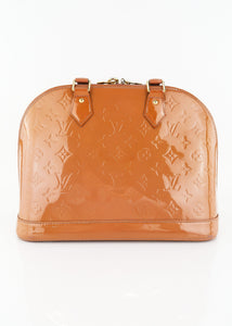 Louis Vuitton Monogram Vernis Alma PM Brown