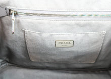 Load image into Gallery viewer, Prada Canapa Studded Crystal 2 Way Tote Grey