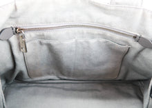 Load image into Gallery viewer, Prada Canapa Studded Crystal 2 Way Tote Grey