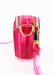 Marc Jacobs Small Snapshot Glitter Jelly Pink