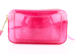 Marc Jacobs Small Snapshot Glitter Jelly Pink