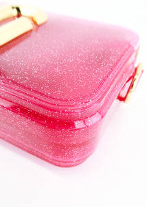 Marc Jacobs Small Snapshot Glitter Jelly Pink