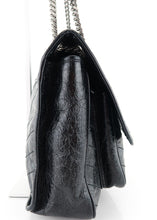 Load image into Gallery viewer, Saint Laurent Crinkled Calfskin Matelasse Large Niki Black