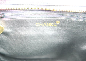 Chanel Vintage Caviar Quilted Shoulder Bag Black