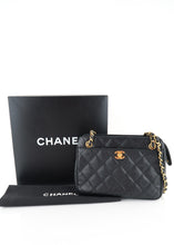 Load image into Gallery viewer, Chanel Vintage Caviar Quilted Shoulder Bag Black