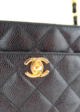 Load image into Gallery viewer, Chanel Vintage Caviar Quilted Shoulder Bag Black