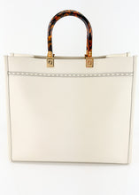 Load image into Gallery viewer, Fendi Medium Calfskin Sunshine Tote Ivory