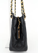 Load image into Gallery viewer, Chanel Vintage Caviar Quilted Shoulder Bag Black