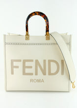 Load image into Gallery viewer, Fendi Medium Calfskin Sunshine Tote Ivory