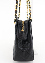 Load image into Gallery viewer, Chanel Vintage Caviar Quilted Shoulder Bag Black