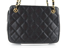 Load image into Gallery viewer, Chanel Vintage Caviar Quilted Shoulder Bag Black