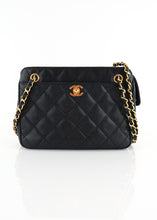 Load image into Gallery viewer, Chanel Vintage Caviar Quilted Shoulder Bag Black