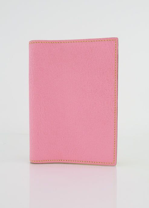 Hermes Chèvre Agenda GM Pink Yellow