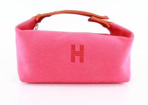 Hermes Canvas Bride-a-Brac Small Pink