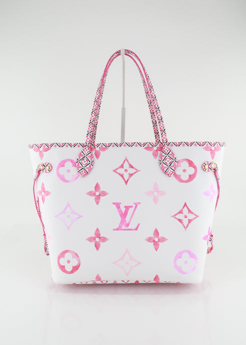 Louis Vuitton By the Pool Neverfull MM Pink