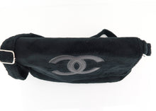 Load image into Gallery viewer, Chanel Terry Messenger Black on Black