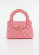 Load image into Gallery viewer, Chanel Shiny Aged Calfskin Quilted Nano Kelly Coral Pink