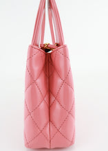 Load image into Gallery viewer, Chanel Shiny Aged Calfskin Quilted Nano Kelly Coral Pink