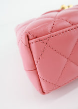 Load image into Gallery viewer, Chanel Shiny Aged Calfskin Quilted Nano Kelly Coral Pink