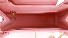 Load image into Gallery viewer, Chanel Shiny Aged Calfskin Quilted Nano Kelly Coral Pink