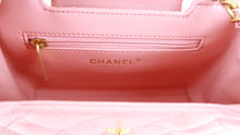 Load image into Gallery viewer, Chanel Shiny Aged Calfskin Quilted Nano Kelly Coral Pink