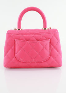 Chanel Caviar Mini Coco Handle Pink