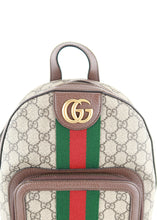 Load image into Gallery viewer, Gucci Supreme Monogram Calfskin Web Small Ophidia Day Backpack