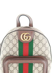 Gucci Supreme Monogram Calfskin Web Small Ophidia Day Backpack