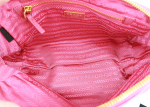 Prada Canvas Canapa Pouch Pink