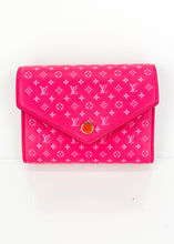 Load image into Gallery viewer, Louis Vuitton Nanogram Embossed Calfskin Victorine Rose