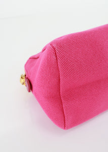 Prada Canvas Canapa Pouch Pink